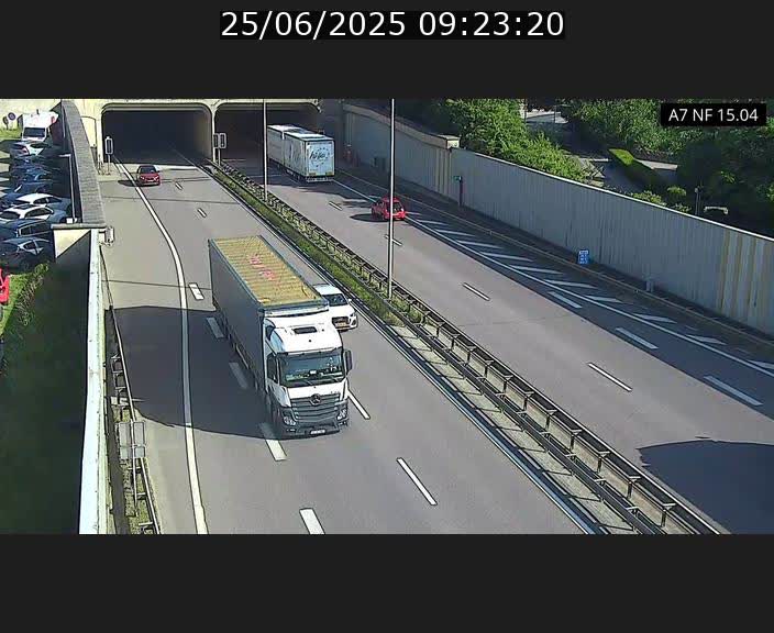 <h2>Caméra trafic Luxembourg - A7, Tunnel Mersch, entrée sud, direction Ettelbruck</h2>