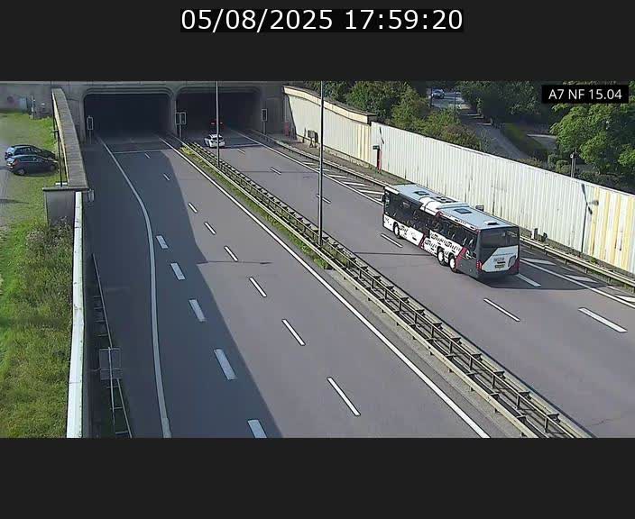 <h2>Caméra trafic Luxembourg - A7, Tunnel Mersch, entrée sud, direction Ettelbruck</h2>