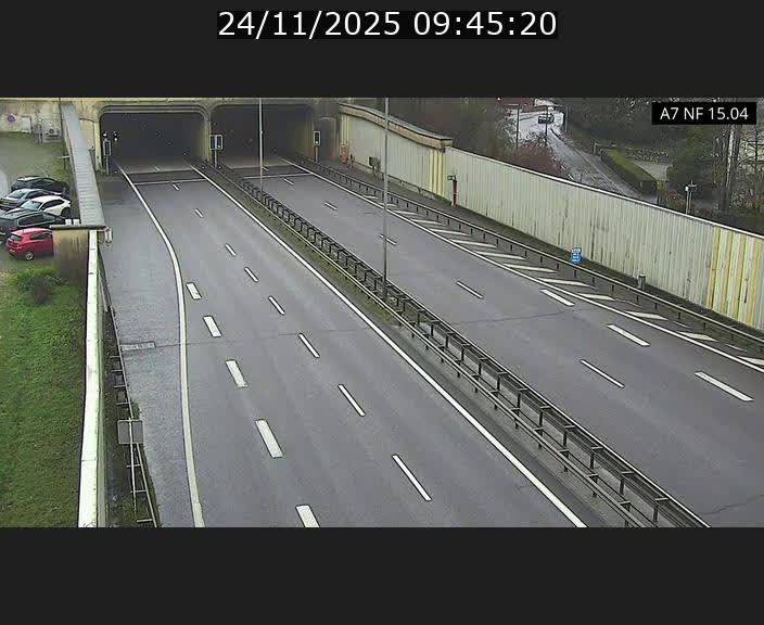 <h2>Caméra trafic Luxembourg - A7, Tunnel Mersch, entrée sud, direction Ettelbruck</h2>