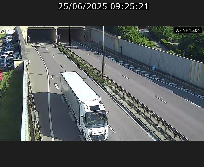 <h2>Caméra trafic Luxembourg - A7, Tunnel Mersch, entrée sud, direction Ettelbruck</h2>