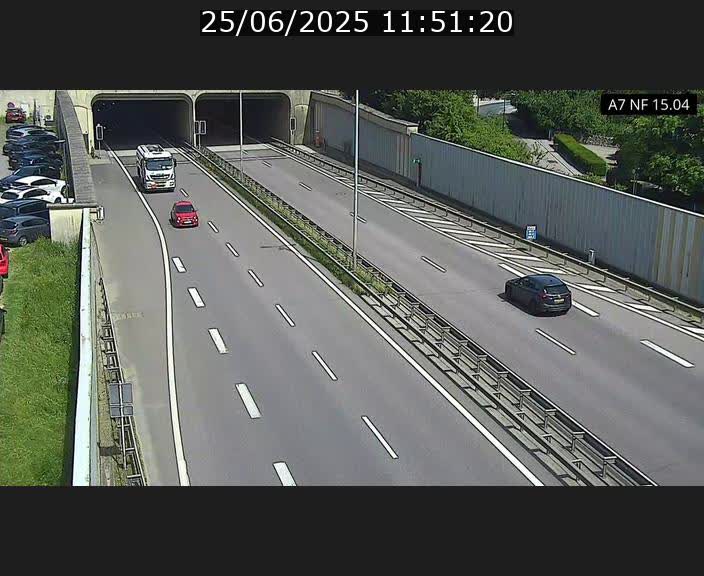 <h2>Caméra trafic Luxembourg - A7, Tunnel Mersch, entrée sud, direction Ettelbruck</h2>