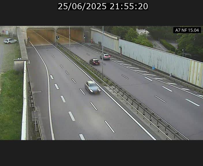 <h2>Caméra trafic Luxembourg - A7, Tunnel Mersch, entrée sud, direction Ettelbruck</h2>