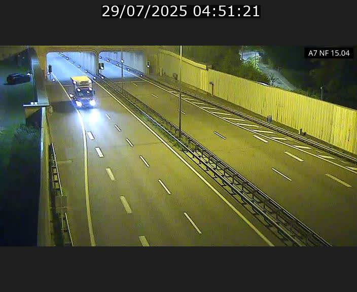 <h2>Caméra trafic Luxembourg - A7, Tunnel Mersch, entrée sud, direction Ettelbruck</h2>