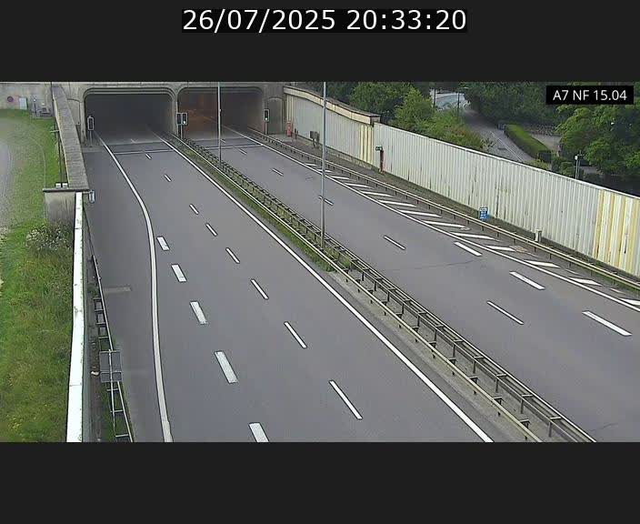 <h2>Caméra trafic Luxembourg - A7, Tunnel Mersch, entrée sud, direction Ettelbruck</h2>
