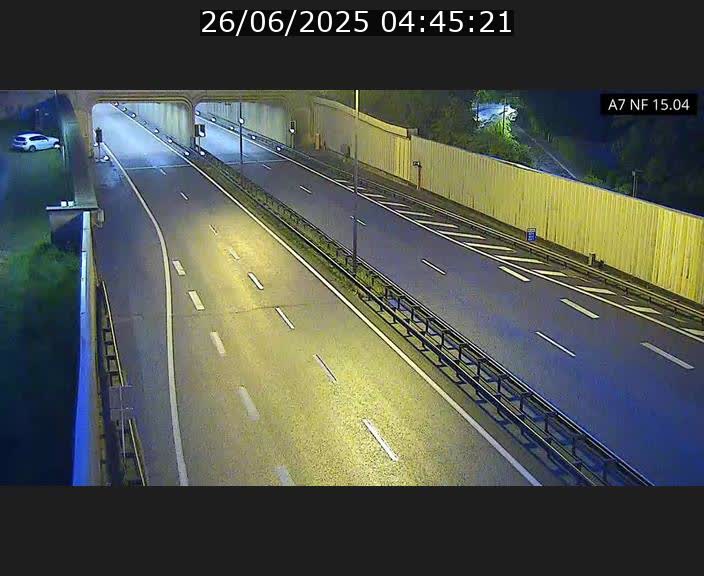 <h2>Caméra trafic Luxembourg - A7, Tunnel Mersch, entrée sud, direction Ettelbruck</h2>