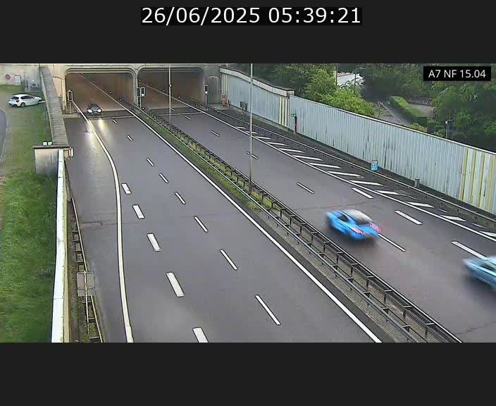 <h2>Caméra trafic Luxembourg - A7, Tunnel Mersch, entrée sud, direction Ettelbruck</h2>