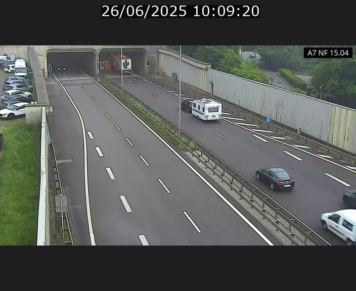 <h2>Caméra trafic Luxembourg - A7, Tunnel Mersch, entrée sud, direction Ettelbruck</h2>