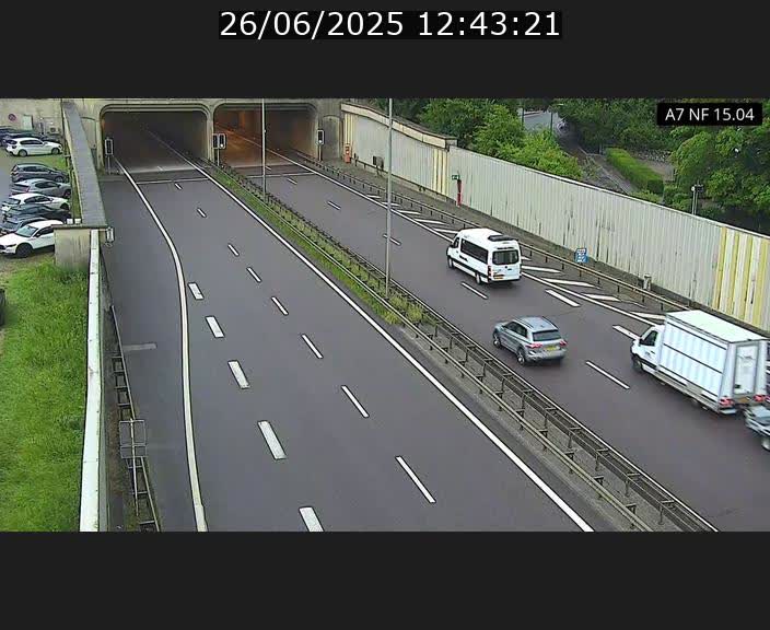 <h2>Caméra trafic Luxembourg - A7, Tunnel Mersch, entrée sud, direction Ettelbruck</h2>