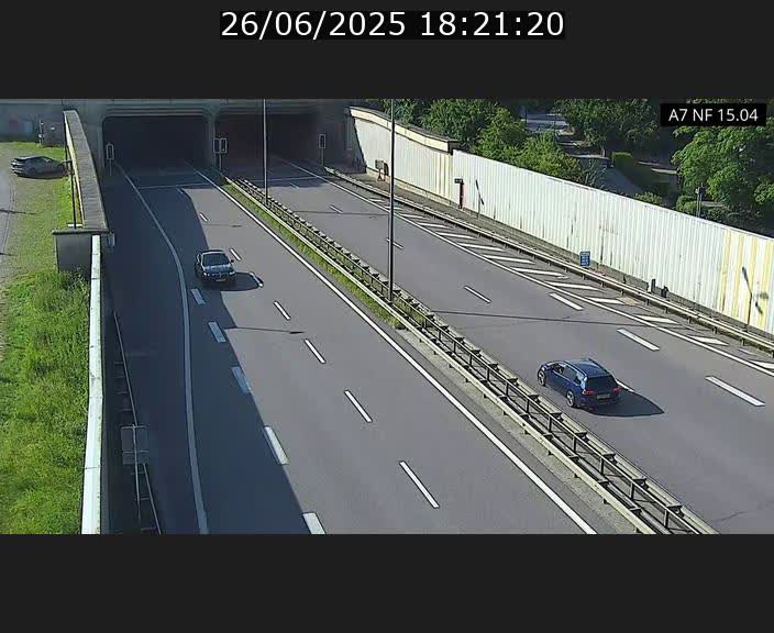 <h2>Caméra trafic Luxembourg - A7, Tunnel Mersch, entrée sud, direction Ettelbruck</h2>