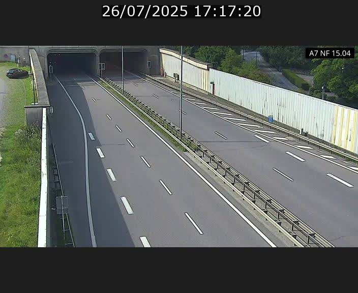 <h2>Caméra trafic Luxembourg - A7, Tunnel Mersch, entrée sud, direction Ettelbruck</h2>