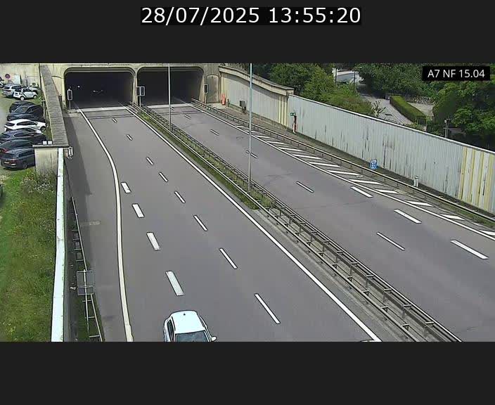 <h2>Caméra trafic Luxembourg - A7, Tunnel Mersch, entrée sud, direction Ettelbruck</h2>