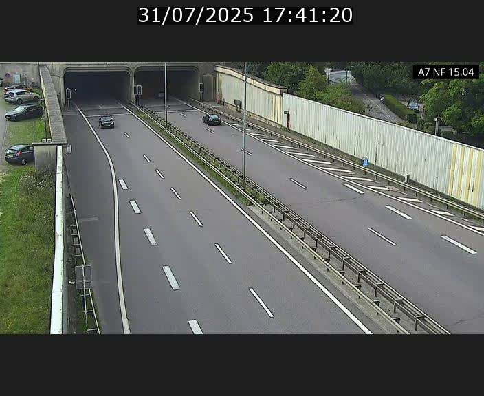 <h2>Caméra trafic Luxembourg - A7, Tunnel Mersch, entrée sud, direction Ettelbruck</h2>