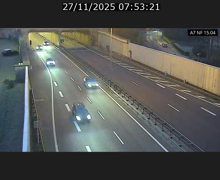 <h2>Caméra trafic Luxembourg - A7, Tunnel Mersch, entrée sud, direction Ettelbruck</h2>