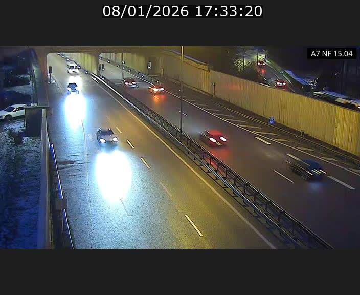 <h2>Caméra trafic Luxembourg - A7, Tunnel Mersch, entrée sud, direction Ettelbruck</h2>