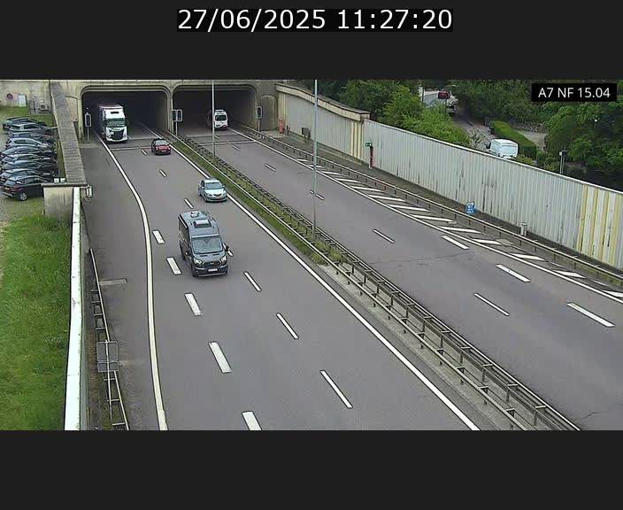 <h2>Caméra trafic Luxembourg - A7, Tunnel Mersch, entrée sud, direction Ettelbruck</h2>