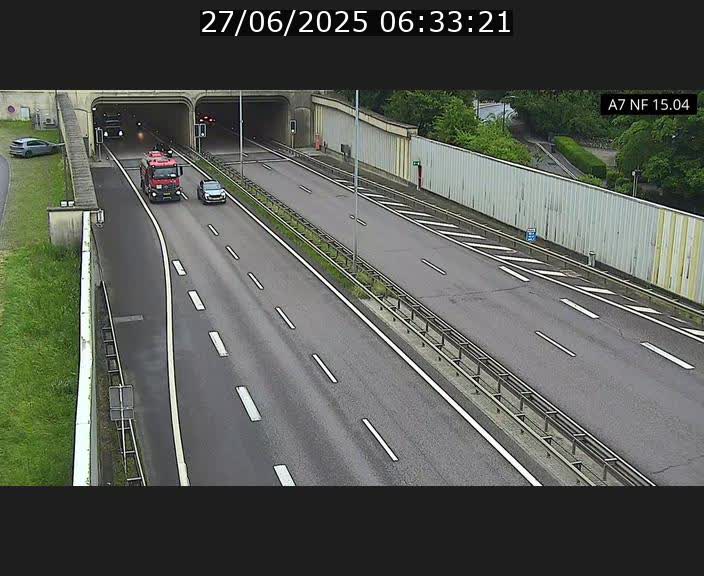 <h2>Caméra trafic Luxembourg - A7, Tunnel Mersch, entrée sud, direction Ettelbruck</h2>