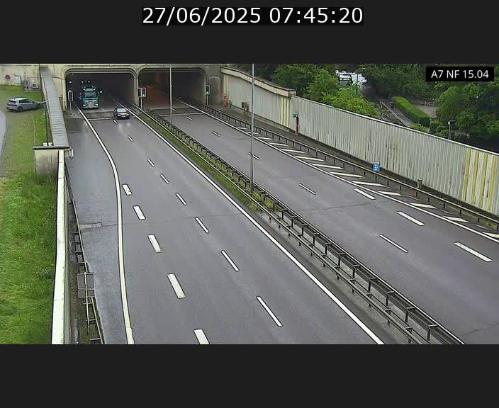 <h2>Caméra trafic Luxembourg - A7, Tunnel Mersch, entrée sud, direction Ettelbruck</h2>
