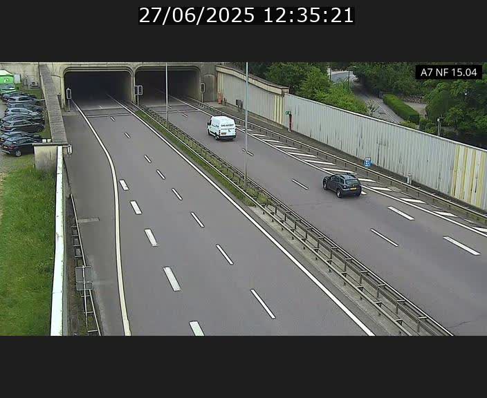 <h2>Caméra trafic Luxembourg - A7, Tunnel Mersch, entrée sud, direction Ettelbruck</h2>