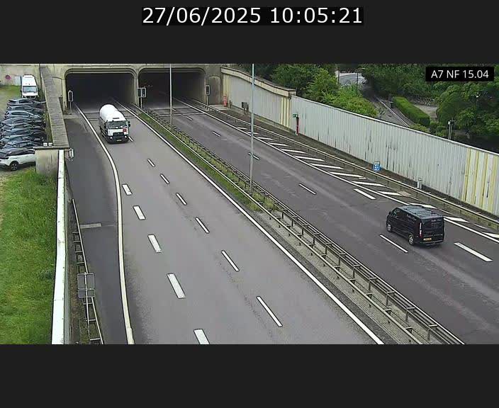 <h2>Caméra trafic Luxembourg - A7, Tunnel Mersch, entrée sud, direction Ettelbruck</h2>
