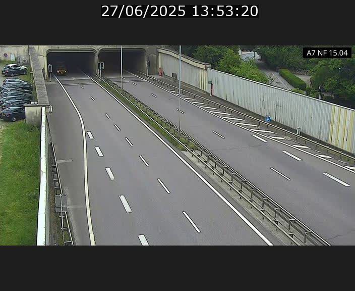 <h2>Caméra trafic Luxembourg - A7, Tunnel Mersch, entrée sud, direction Ettelbruck</h2>