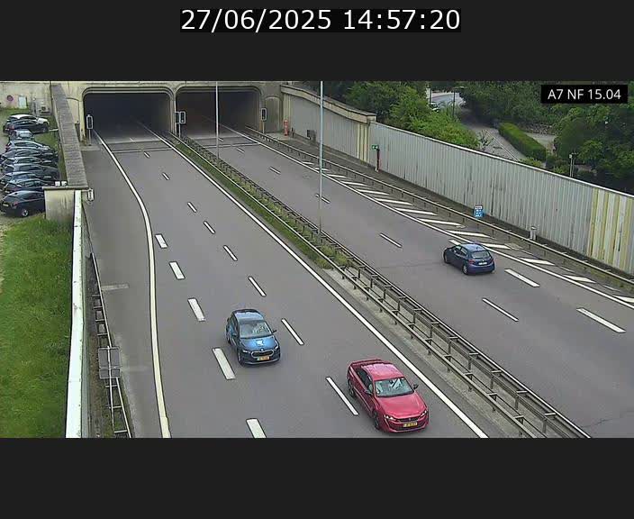 <h2>Caméra trafic Luxembourg - A7, Tunnel Mersch, entrée sud, direction Ettelbruck</h2>