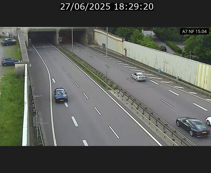 <h2>Caméra trafic Luxembourg - A7, Tunnel Mersch, entrée sud, direction Ettelbruck</h2>
