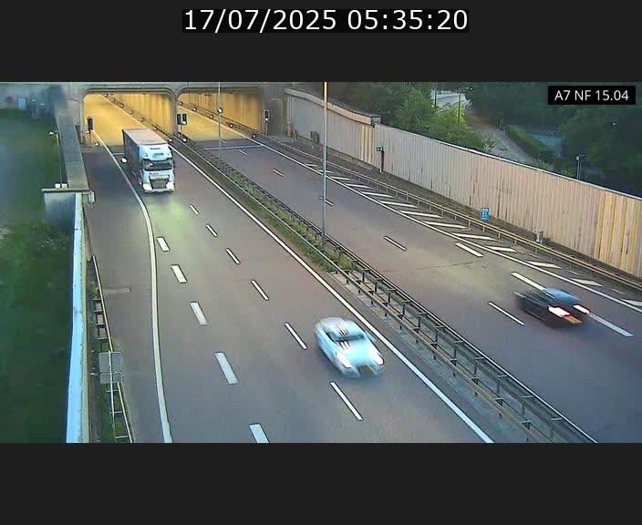 <h2>Caméra trafic Luxembourg - A7, Tunnel Mersch, entrée sud, direction Ettelbruck</h2>