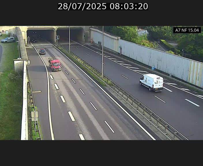 <h2>Caméra trafic Luxembourg - A7, Tunnel Mersch, entrée sud, direction Ettelbruck</h2>