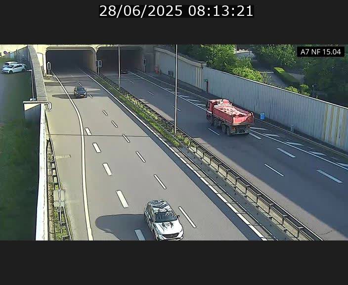 <h2>Caméra trafic Luxembourg - A7, Tunnel Mersch, entrée sud, direction Ettelbruck</h2>