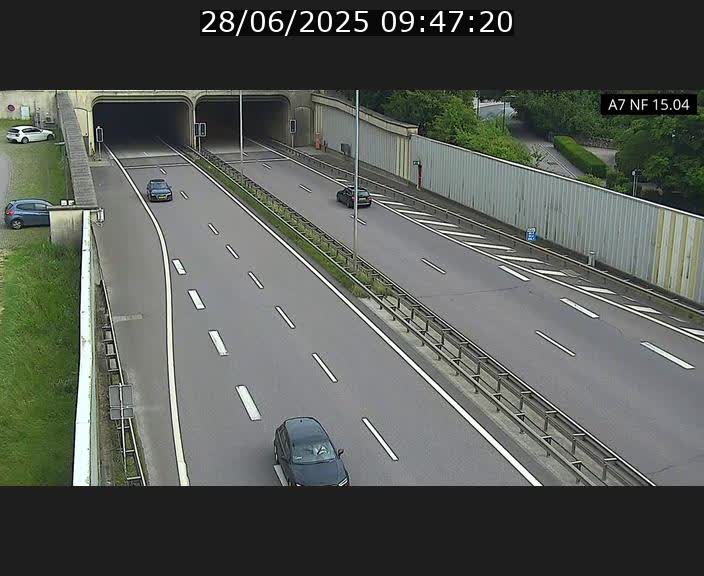 <h2>Caméra trafic Luxembourg - A7, Tunnel Mersch, entrée sud, direction Ettelbruck</h2>