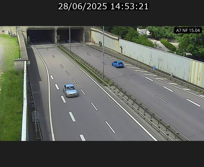 <h2>Caméra trafic Luxembourg - A7, Tunnel Mersch, entrée sud, direction Ettelbruck</h2>