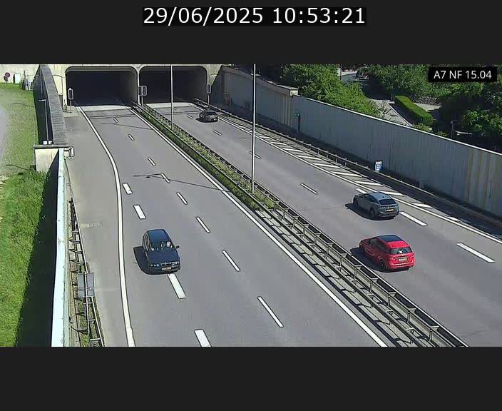 <h2>Caméra trafic Luxembourg - A7, Tunnel Mersch, entrée sud, direction Ettelbruck</h2>