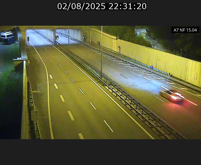 <h2>Caméra trafic Luxembourg - A7, Tunnel Mersch, entrée sud, direction Ettelbruck</h2>