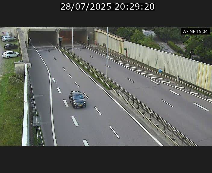 <h2>Caméra trafic Luxembourg - A7, Tunnel Mersch, entrée sud, direction Ettelbruck</h2>
