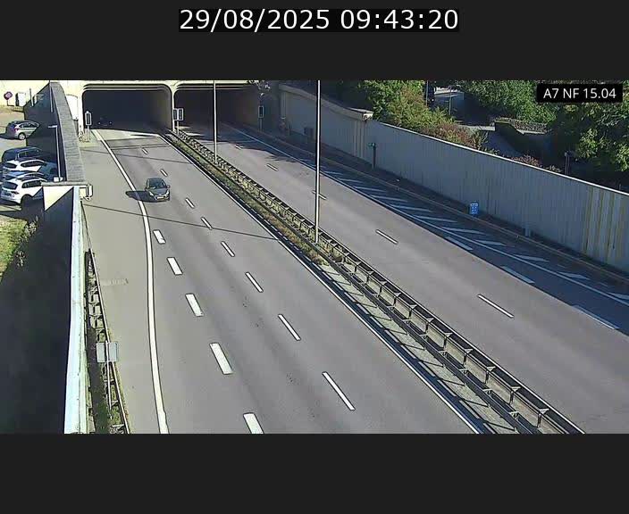 <h2>Caméra trafic Luxembourg - A7, Tunnel Mersch, entrée sud, direction Ettelbruck</h2>
