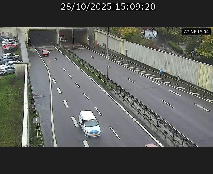 <h2>Caméra trafic Luxembourg - A7, Tunnel Mersch, entrée sud, direction Ettelbruck</h2>