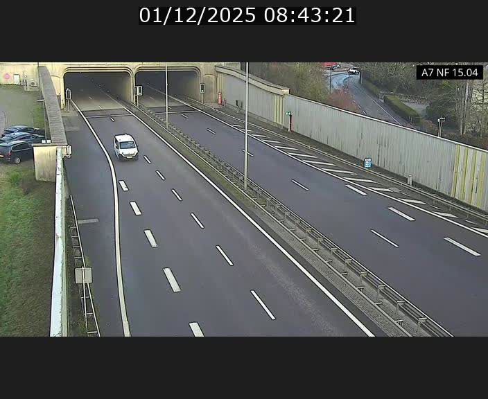 <h2>Caméra trafic Luxembourg - A7, Tunnel Mersch, entrée sud, direction Ettelbruck</h2>