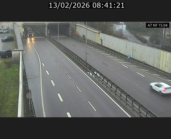 <h2>Caméra trafic Luxembourg - A7, Tunnel Mersch, entrée sud, direction Ettelbruck</h2>