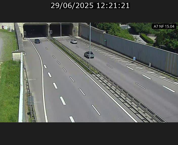 <h2>Caméra trafic Luxembourg - A7, Tunnel Mersch, entrée sud, direction Ettelbruck</h2>