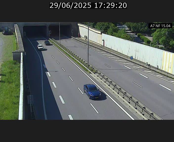 <h2>Caméra trafic Luxembourg - A7, Tunnel Mersch, entrée sud, direction Ettelbruck</h2>