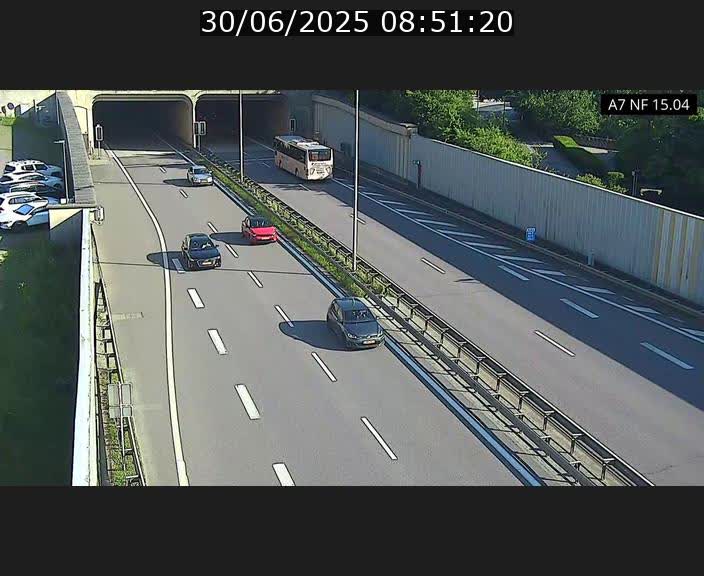 <h2>Caméra trafic Luxembourg - A7, Tunnel Mersch, entrée sud, direction Ettelbruck</h2>