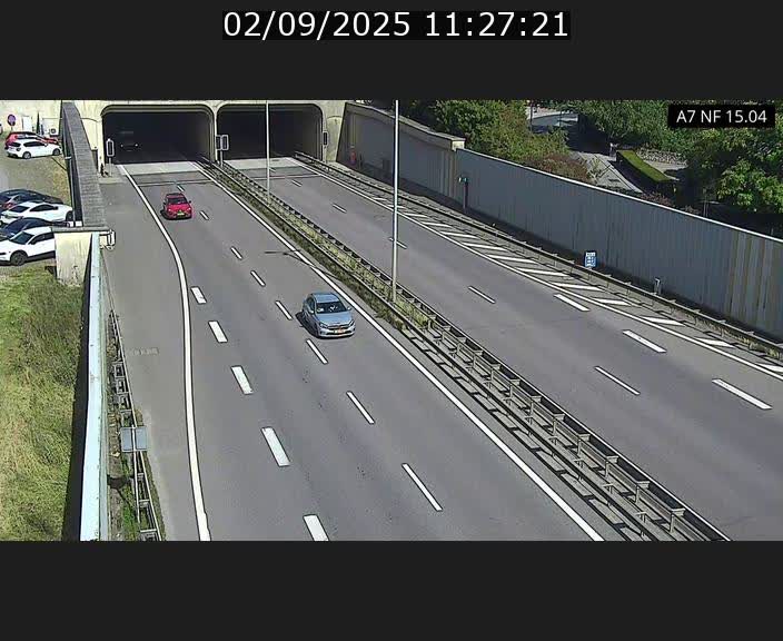 <h2>Caméra trafic Luxembourg - A7, Tunnel Mersch, entrée sud, direction Ettelbruck</h2>