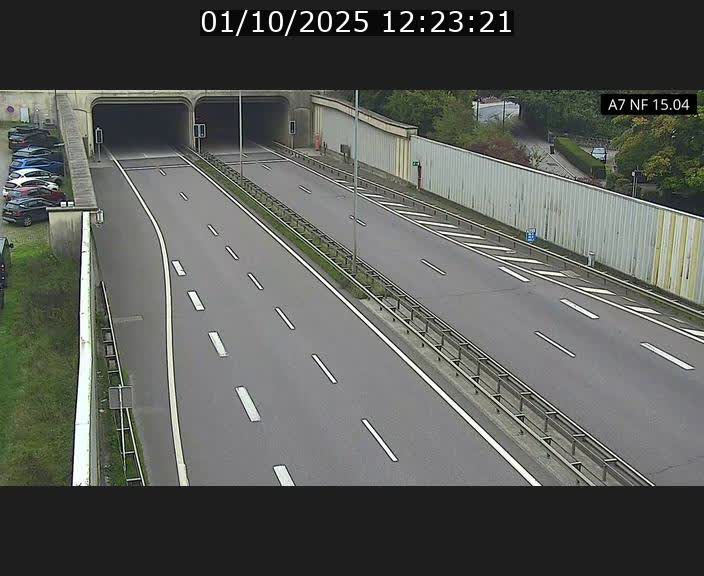 <h2>Caméra trafic Luxembourg - A7, Tunnel Mersch, entrée sud, direction Ettelbruck</h2>