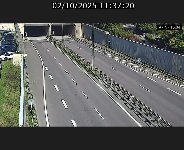 <h2>Caméra trafic Luxembourg - A7, Tunnel Mersch, entrée sud, direction Ettelbruck</h2>