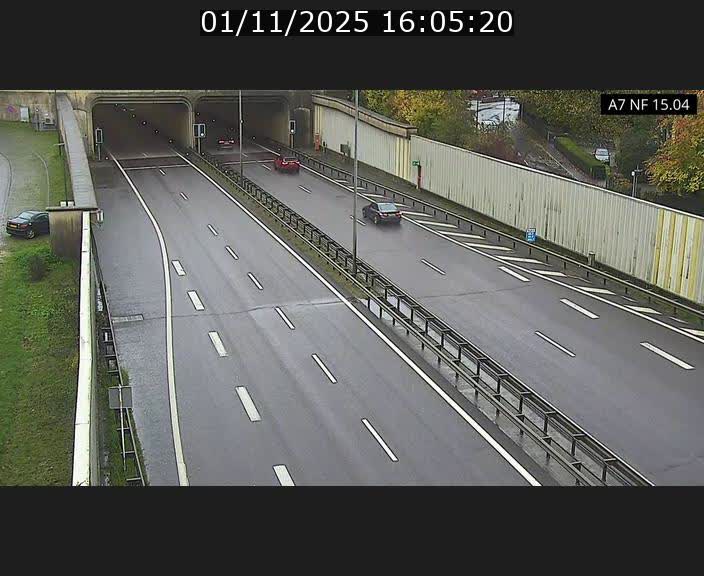 <h2>Caméra trafic Luxembourg - A7, Tunnel Mersch, entrée sud, direction Ettelbruck</h2>
