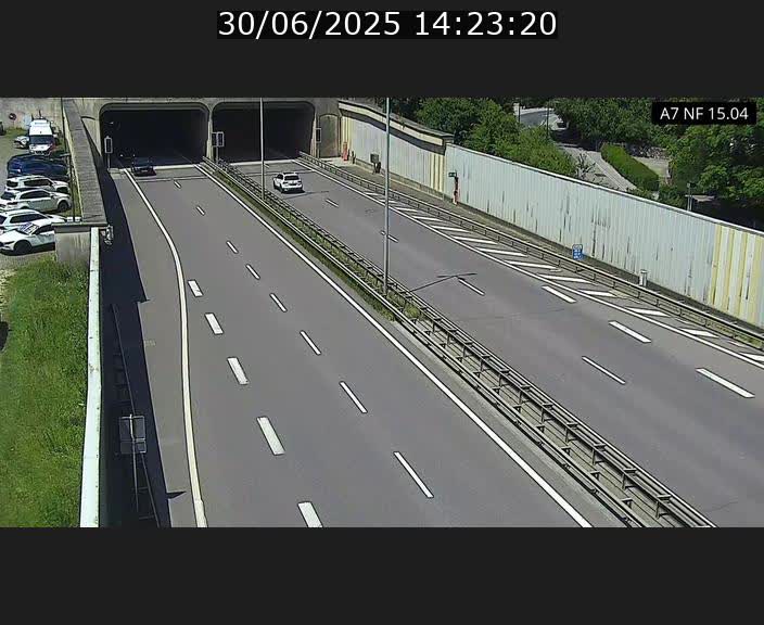 <h2>Caméra trafic Luxembourg - A7, Tunnel Mersch, entrée sud, direction Ettelbruck</h2>