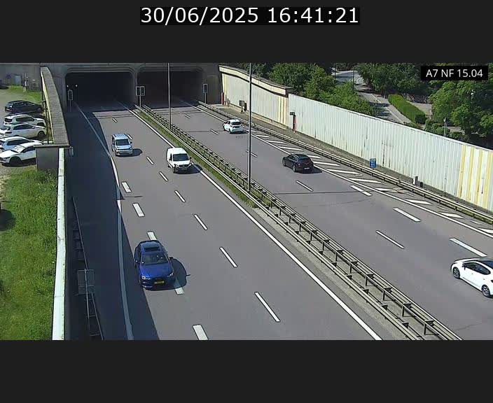 <h2>Caméra trafic Luxembourg - A7, Tunnel Mersch, entrée sud, direction Ettelbruck</h2>