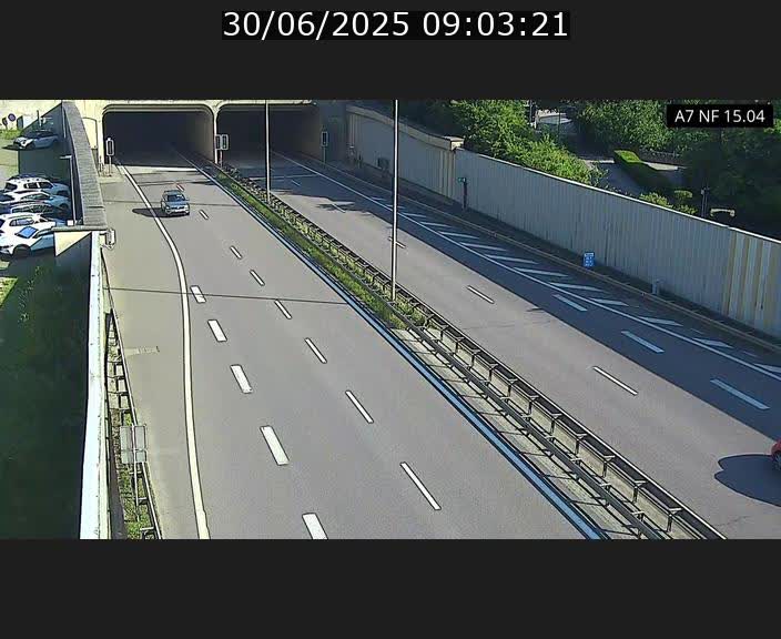 <h2>Caméra trafic Luxembourg - A7, Tunnel Mersch, entrée sud, direction Ettelbruck</h2>