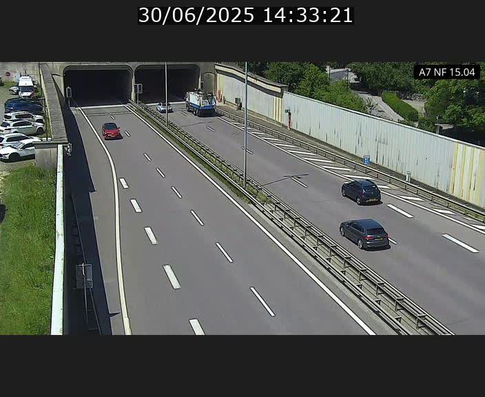 <h2>Caméra trafic Luxembourg - A7, Tunnel Mersch, entrée sud, direction Ettelbruck</h2>