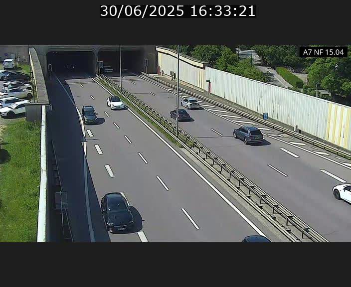 <h2>Caméra trafic Luxembourg - A7, Tunnel Mersch, entrée sud, direction Ettelbruck</h2>